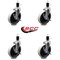 Service Caster 5 Inch Thermoplastic Wheel 1-3/5 Inch Expanding Stem Caster with Brakes, 4PK SCC-EX05S510-TPRS-SLB-134-4 - alternate 2